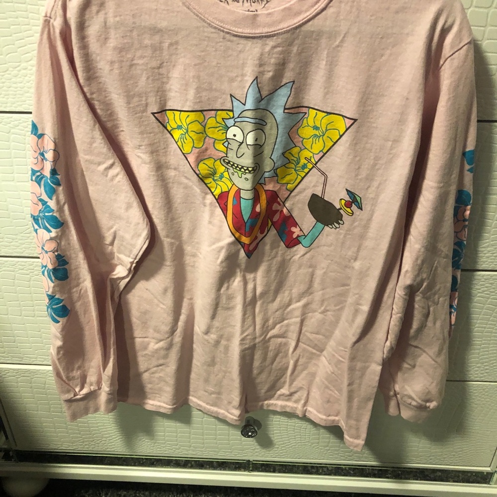 Adult swim Rick n Morty long sleeve tee